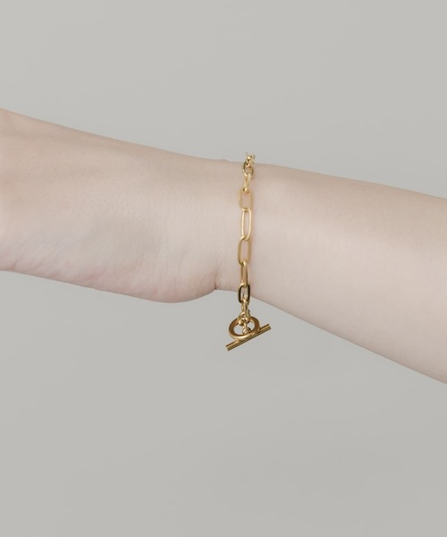 SMELLY（スメリー）の「ステンレスシンプルチェーンマンテルブレスレット（ブレスレット・レディース・ゴールド/シルバー・-）」の4枚目の写真