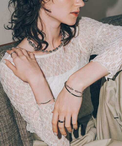 SMELLY（スメリー）の「ステンレスシンプルチェーンマンテルブレスレット（ブレスレット・レディース・ゴールド/シルバー・-）」の14枚目の写真