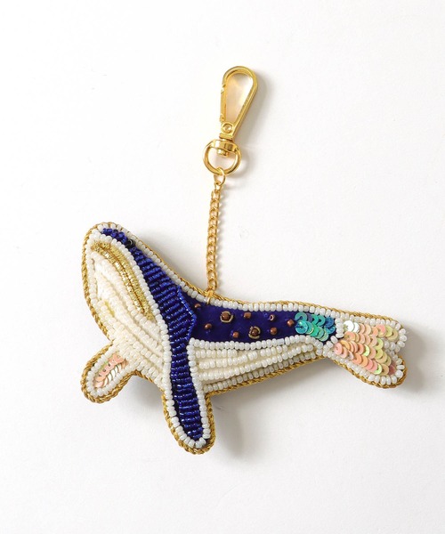 Three Four Time（ｽﾘｰﾌｫｰﾀｲﾑ）の「アニマル刺繍キーホルダー