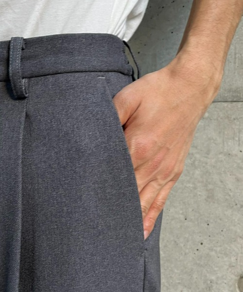 CIAOPANIC(チャオパニック)の「【ZOZO限定】ワンタックイージーワイドパンツ(その他パンツ・メンズ・チャコールグレー/グレイッシュベージュ/ブラック・S/XS/XL/M/L)」の19枚目の写真