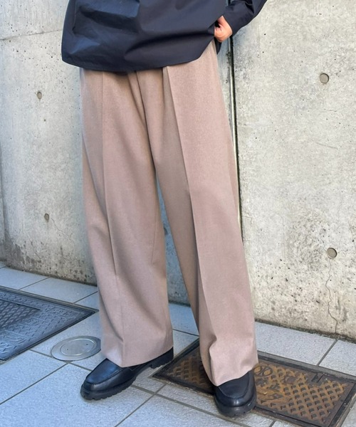 CIAOPANIC(チャオパニック)の「【ZOZO限定】ワンタックイージーワイドパンツ(その他パンツ・メンズ・チャコールグレー/グレイッシュベージュ/ブラック・S/XS/XL/M/L)」の21枚目の写真