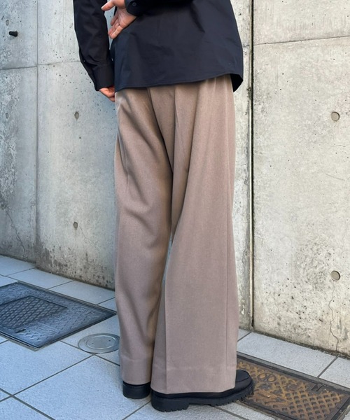 CIAOPANIC(チャオパニック)の「【ZOZO限定】ワンタックイージーワイドパンツ(その他パンツ・メンズ・チャコールグレー/グレイッシュベージュ/ブラック・S/XS/XL/M/L)」の22枚目の写真