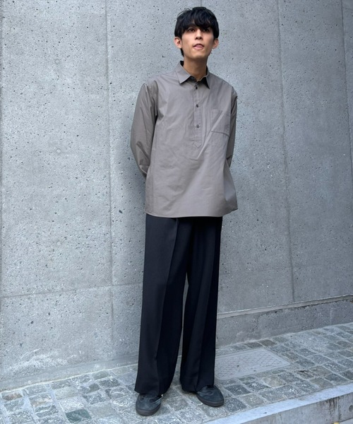 CIAOPANIC(チャオパニック)の「【ZOZO限定】ワンタックイージーワイドパンツ(その他パンツ・メンズ・チャコールグレー/グレイッシュベージュ/ブラック・S/XS/XL/M/L)」の6枚目の写真