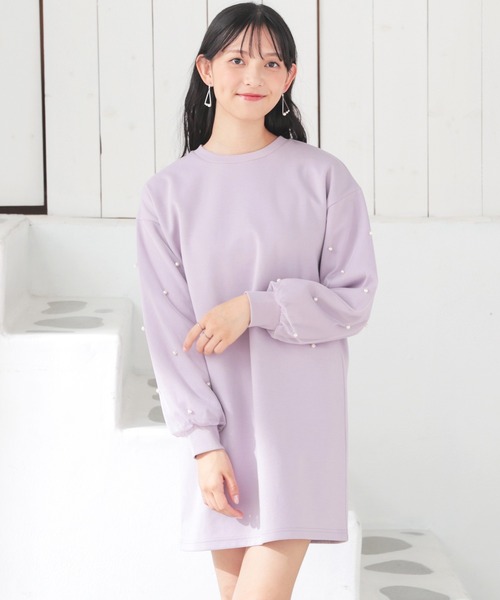 袖パールワンピース（ワンピース）｜Honeys（ハニーズ）の