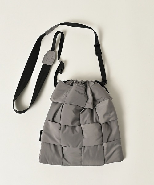 【ADAMPATEK/アダムパテック】braided polyester drawstring bag / 編み込みナイロン巾着バッグ（ハンドバッグ）｜ADAM PATEK（アダムパテック）