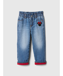 GAP（ギャップ）の「Gap x ディズニー ミニーマウス フリース裏地付きペーパーバッグ マムジーン (ベビー)（デニムパンツ・キッズ）」