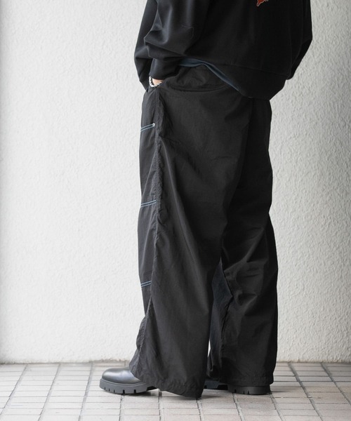 SENSE OF PLACE by URBAN RESEARCH（センスオブプレイスバイアーバンリサーチ）の「ツートーンダブルニーパンツ（その他パンツ・メンズ・ブラック/チャコールグレー・MEDIUM/LARGE）」の7枚目の写真