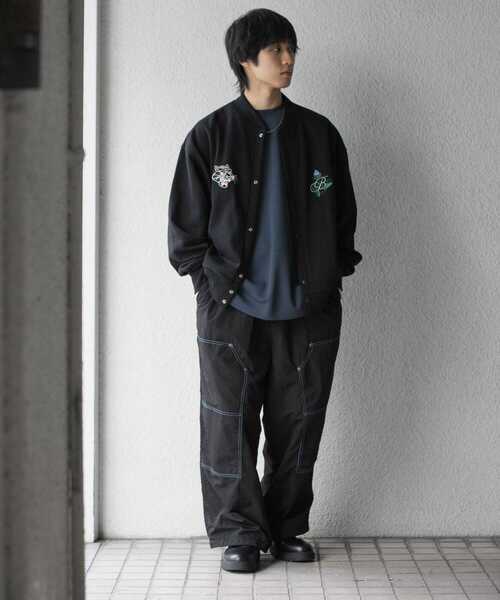 SENSE OF PLACE by URBAN RESEARCH（センスオブプレイスバイアーバンリサーチ）の「ツートーンダブルニーパンツ（その他パンツ・メンズ・ブラック/チャコールグレー・MEDIUM/LARGE）」の8枚目の写真