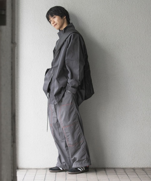 SENSE OF PLACE by URBAN RESEARCH（センスオブプレイスバイアーバンリサーチ）の「ツートーンダブルニーパンツ（その他パンツ・メンズ・ブラック/チャコールグレー・MEDIUM/LARGE）」の16枚目の写真