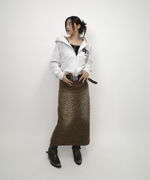 WHO'S WHO gallery（フーズフーギャラリー）の「【SLOPPY/スロッピー】刺繍ロゴジップパーカー（パーカー・レディース・グレー/チャコールグレー/ネイビー/ライトグレー・FREE）」の9枚目の写真