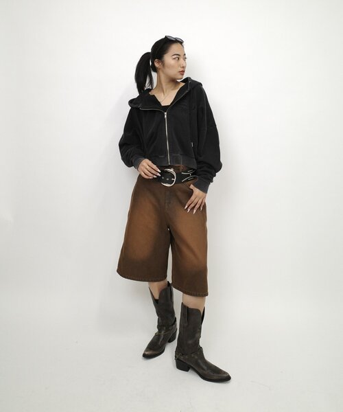 WHO'S WHO gallery（フーズフーギャラリー）の「【SLOPPY/スロッピー】刺繍ロゴジップパーカー（パーカー・レディース・グレー/チャコールグレー/ネイビー/ライトグレー・FREE）」の14枚目の写真