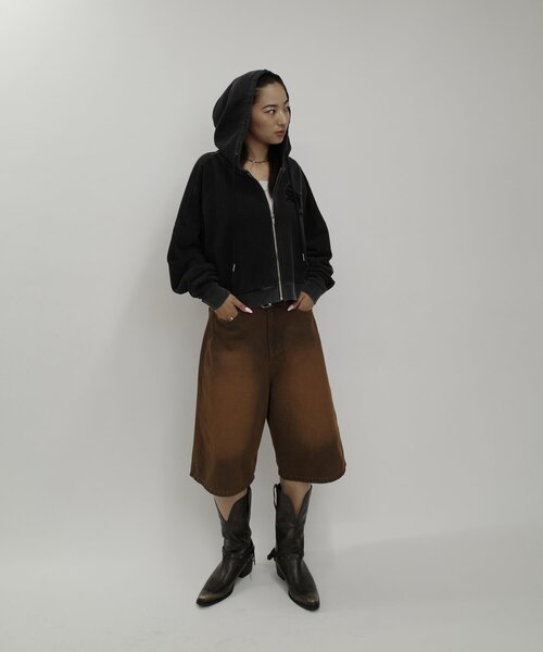 WHO'S WHO gallery（フーズフーギャラリー）の「【SLOPPY/スロッピー】刺繍ロゴジップパーカー（パーカー・レディース・グレー/チャコールグレー/ネイビー/ライトグレー・FREE）」の15枚目の写真