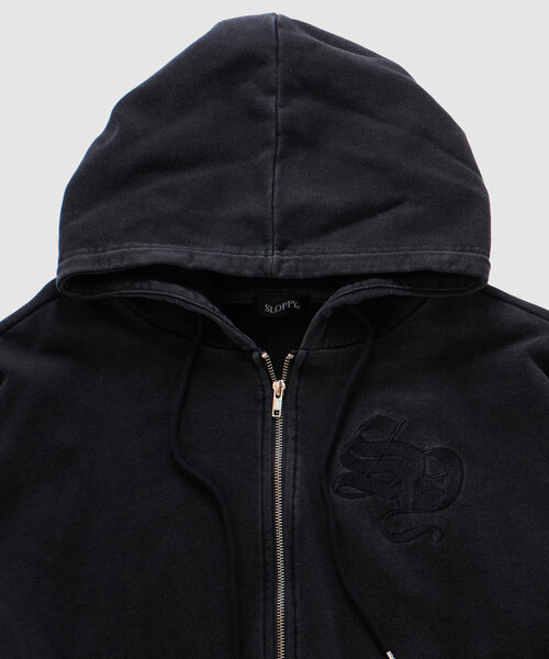 WHO'S WHO gallery（フーズフーギャラリー）の「【SLOPPY/スロッピー】刺繍ロゴジップパーカー（パーカー・レディース・グレー/チャコールグレー/ネイビー/ライトグレー・FREE）」の21枚目の写真