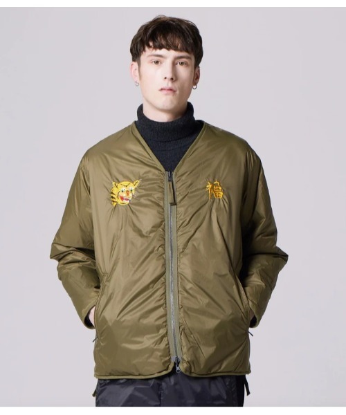 fridge（フリッジ）の「【TAION】タイオン REVERSIBLE "VETJAN" DOWN JACKET TAION-JK03JS（ダウンジャケット/コート・メンズ・ブラック/オリーブ/その他/ダークグリーン/カモフラージュ・LARGE/X-LARGE/MEDIUM/SMALL）」の3枚目の写真