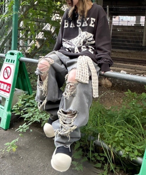 BASKETCASE ニットセーター Basketcase（バスケットケース）の「【BASKETCASE】RAW COLLEGE