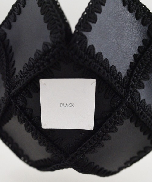 styiro（スタイロ）の「【styiro black】パズルズトートバッグ 刺繍 立体（トートバッグ・レディース・ブラック/キャメル・FREE）」の12枚目の写真