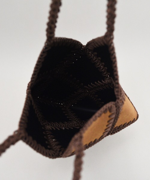 styiro（スタイロ）の「【styiro black】パズルズトートバッグ 刺繍 立体（トートバッグ・レディース・ブラック/キャメル・FREE）」の21枚目の写真