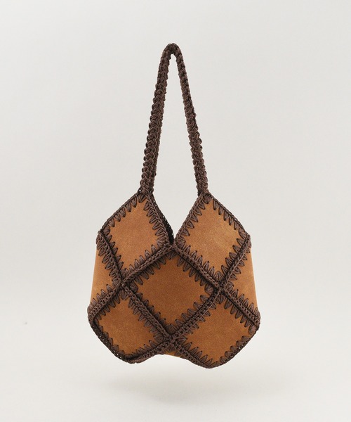 styiro（スタイロ）の「【styiro black】パズルズトートバッグ 刺繍 立体（トートバッグ・レディース・ブラック/キャメル・FREE）」の16枚目の写真