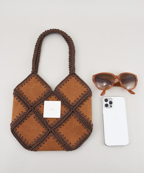 styiro（スタイロ）の「【styiro black】パズルズトートバッグ 刺繍 立体（トートバッグ・レディース・ブラック/キャメル・FREE）」の22枚目の写真