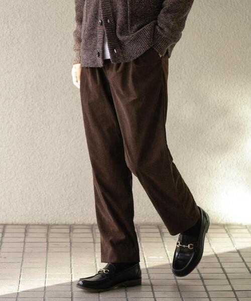 SENSE OF PLACE by URBAN RESEARCH（センスオブプレイスバイアーバンリサーチ）の「コーデュロイタックテーパードスラックス（その他パンツ・メンズ・ブラック/カーキ/ブラウン・MEDIUM/LARGE）」の3枚目の写真