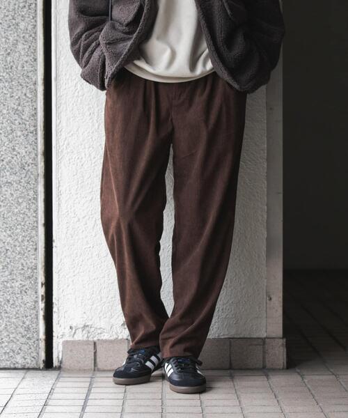 SENSE OF PLACE by URBAN RESEARCH（センスオブプレイスバイアーバンリサーチ）の「コーデュロイタックテーパードスラックス（その他パンツ・メンズ・ブラック/カーキ/ブラウン・MEDIUM/LARGE）」の11枚目の写真