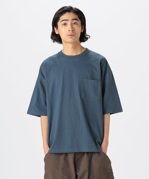 B:MING by BEAMS（ビーミングバイビームス）の「【WEB限定/ユニセックス】ヘビーウェイト クルーネック ビッグ Tシャツ（Tシャツ/カットソー・メンズ・ブラック/ブルー系その他/オフホワイト・S/XL/L/M）」の3枚目の写真