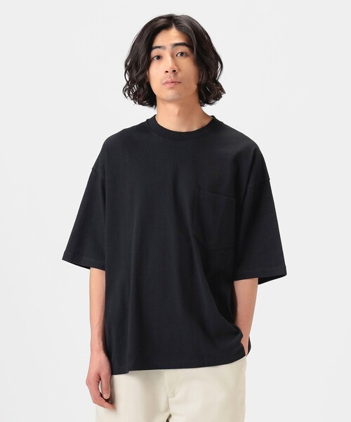 B:MING by BEAMS（ビーミングバイビームス）の「【WEB限定/ユニセックス】ヘビーウェイト クルーネック ビッグ Tシャツ（Tシャツ/カットソー・メンズ・ブラック/ブルー系その他/オフホワイト・S/XL/L/M）」の2枚目の写真