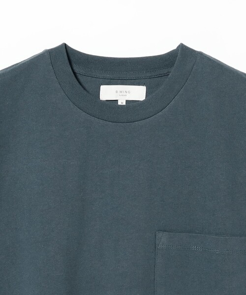 B:MING by BEAMS（ビーミングバイビームス）の「【WEB限定/ユニセックス】ヘビーウェイト クルーネック ビッグ Tシャツ（Tシャツ/カットソー・メンズ・ブラック/ブルー系その他/オフホワイト・S/XL/L/M）」の9枚目の写真