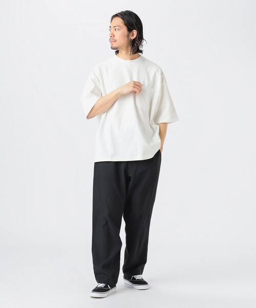 B:MING by BEAMS（ビーミングバイビームス）の「【WEB限定/ユニセックス】ヘビーウェイト クルーネック ビッグ Tシャツ（Tシャツ/カットソー・メンズ・ブラック/ブルー系その他/オフホワイト・S/XL/L/M）」の17枚目の写真