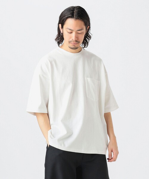 完売品✨コードヤーンウェイビープライムオーバークルーネックTシャツ B:MING by BEAMS（ビーミング by ビームス）【WEB限定