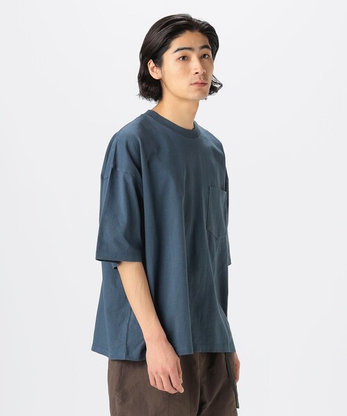 B:MING by BEAMS（ビーミングバイビームス）の「【WEB限定/ユニセックス】ヘビーウェイト クルーネック ビッグ Tシャツ（Tシャツ/カットソー・メンズ・ブラック/ブルー系その他/オフホワイト・S/XL/L/M）」の22枚目の写真