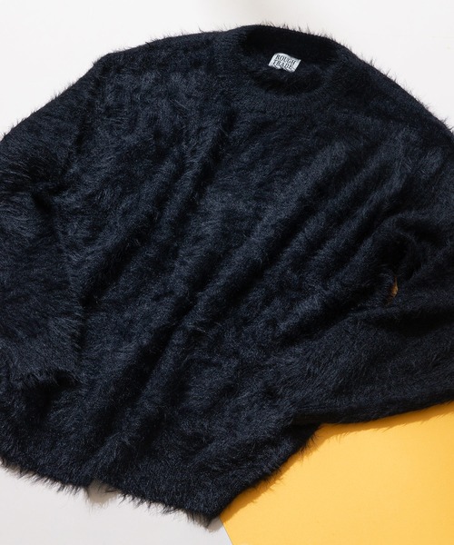 [ROUGH TRADE] shaggy crew knit — шэгги свитер