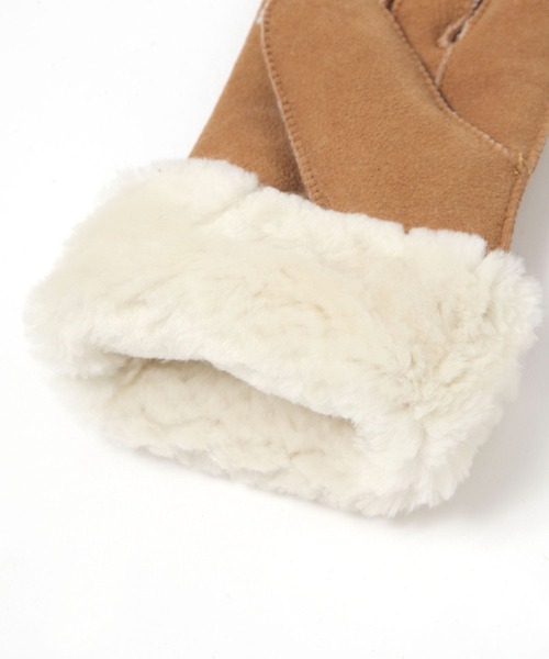 GLOBAL WORK（グローバルワーク）の「スマホタッチムートングローブ/152978（手袋・レディース・ブラウン/ブラック・ONE SIZE）」の7枚目の写真