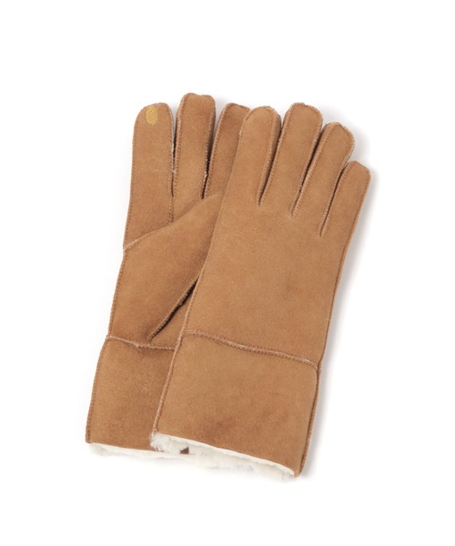 GLOBAL WORK（グローバルワーク）の「スマホタッチムートングローブ/152978（手袋・レディース・ブラウン/ブラック・ONE SIZE）」の3枚目の写真