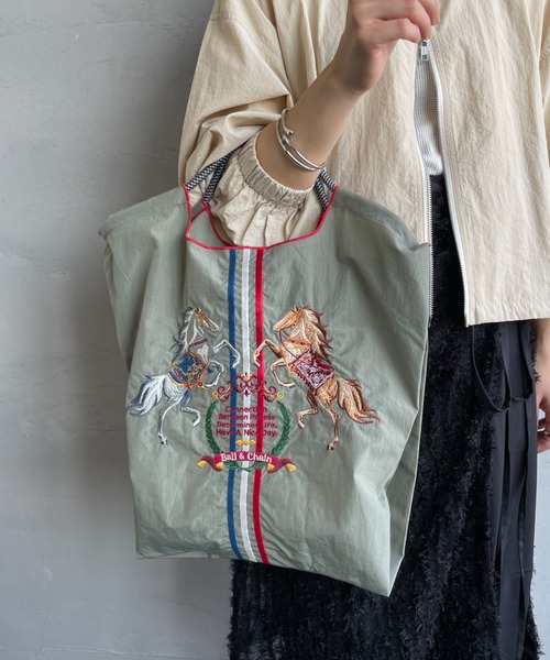 BALL&CHAIN/ボールアンドチェーン] TWO.HORSES 刺繍デザイン