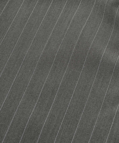 INTER FACTORY（インターファクトリー）の「はなのきえり - ルーズピンストライプスラックスパンツ made in INTERFACTORY（スラックス・レディース・ネイビー/グレー・MEDIUM/SMALL）」の21枚目の写真