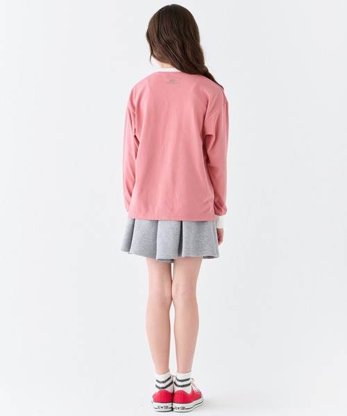 KRIFF MAYER Kid's Collection（クリフメイヤーキッズコレクション）の「ゲームシャツ風ロンT（Tシャツ/カットソー・キッズ・ブラック/カラフル/ライトグリーン/オフホワイト/ピンク・160/150/140/170/130/120）」の22枚目の写真