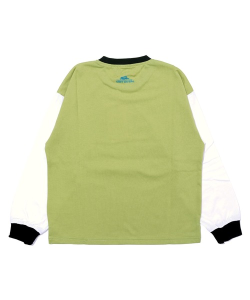 KRIFF MAYER Kid's Collection（クリフメイヤーキッズコレクション）の「ゲームシャツ風ロンT（Tシャツ/カットソー・キッズ・ブラック/カラフル/ライトグリーン/オフホワイト/ピンク・160/150/140/170/130/120）」の7枚目の写真