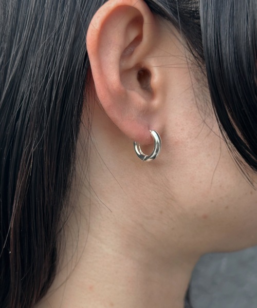 silver925】NeatHoop15mmPierce/ニート フープピアス15mm