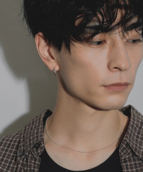 whoseA(フーシー)の「【silver925】NeatHoop15mmPierce/ニート フープピアス15mm(ピアス(両耳用)・メンズ・シルバー・FREE)」の13枚目の写真