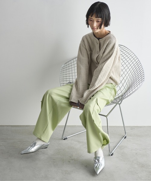 THE YOn(ザヨン)の「シャーリングアクセントポインテッドトゥミュール(パンプス・レディース・モカ/シルバー/ブラック/コーラル・37/39/38)」の19枚目の写真