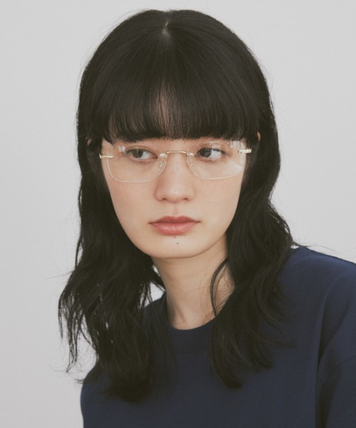 【UNSTEADYMARKET】ボンボンリムレス glasses メガネ NCT着用 杉本圭（スギモトケイ）の新作リムレスフレーム「KS-106」「KS