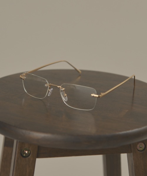 MERLOT（メルロー）の「【UVカット】【ノーズパッド付き】リムレスメガネ（メガネ・レディース・シルバー/ゴールド・FREE）」の11枚目の写真
