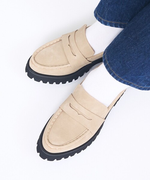 Au BANNISTER(オゥバニスター)の「【販売店舗限定】軽量 厚底ローファー(ローファー・レディース・ブラック/アイボリー/ブラック系その他/ブラック系その他2/ブラック系その他3/ベージュ・35/37/38/39/36)」の6枚目の写真