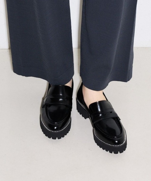 Au BANNISTER（オゥバニスター）の「【販売店舗限定】軽量 厚底ローファー（ローファー・レディース・ブラック/アイボリー/ブラック系その他/ブラック系その他2/ブラック系その他3・35/37/38/39/36）」の4枚目の写真