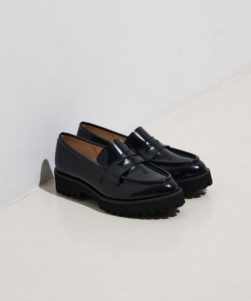 Au BANNISTER(オゥバニスター)の「【販売店舗限定】軽量 厚底ローファー(ローファー・レディース・ブラック/アイボリー/ブラック系その他/ブラック系その他2/ブラック系その他3/ベージュ・35/37/38/39/36)」の8枚目の写真