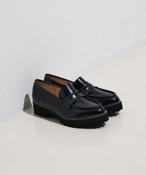 Au BANNISTER(オゥバニスター)の「【販売店舗限定】軽量 厚底ローファー(ローファー・レディース・ブラック/アイボリー/ブラック系その他/ブラック系その他2/ブラック系その他3/ベージュ・35/37/38/39/36)」の9枚目の写真