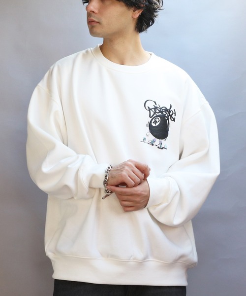 セール】ビリヤード発砲プリントトレーナー（スウェット）｜8