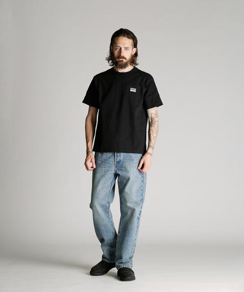 Schott(ショット)の「Schott/ショット/WORK LABEL POCKET T-SHIRT/ワークラベル ポケット Tシャツ(Tシャツ/カットソー・メンズ・ブラック/ホワイト・S/M/L/XL/2XL)」の3枚目の写真
