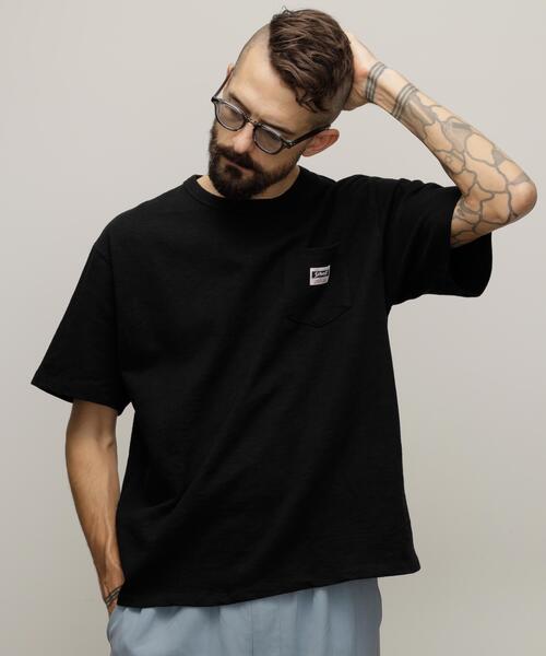 Schott(ショット)の「Schott/ショット/WORK LABEL POCKET T-SHIRT/ワークラベル ポケット Tシャツ(Tシャツ/カットソー・メンズ・ブラック/ホワイト・S/M/L/XL/2XL)」の4枚目の写真